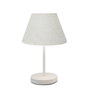 Opviq Lámpara de Mesa con Pantalla de Tela Crema